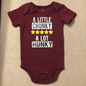 A little Chunky a lot Hunky Onesie